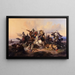 La Chasse au lion - Raden Saleh — framed artwork on a wall