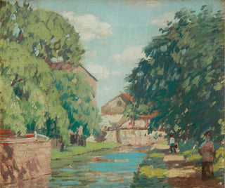 Sentier de halage au bord du canal à New Hope - Rae Sloan Bredin — artwork view
