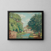 Sentier de halage au bord du canal à New Hope - Rae Sloan Bredin — framed artwork on a wall