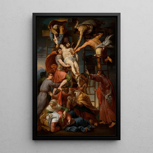 Descente de croix - Rafał Hadziewicz — framed artwork on a wall