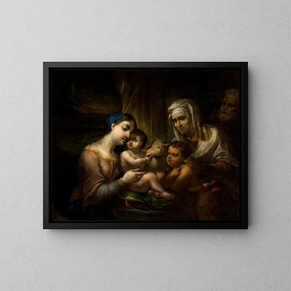 La Sainte Famille - Rafał Hadziewicz — framed artwork on a wall