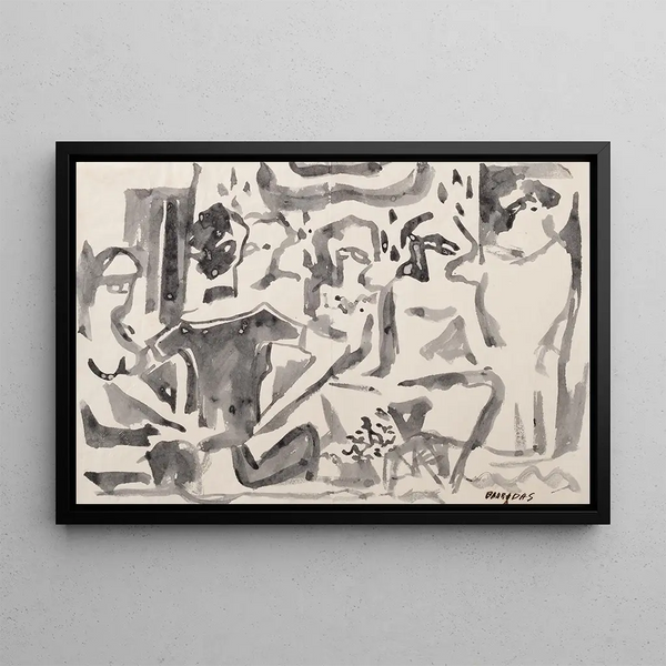 Figures - Rafael Barradas — framed artwork on a wall