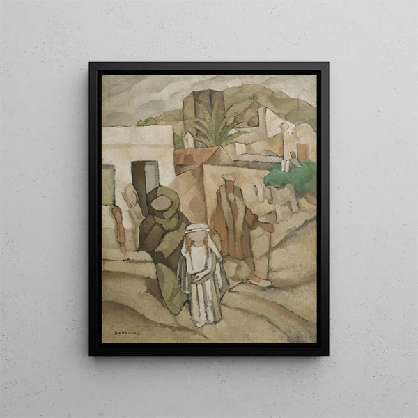 La première communion de la fille - Rafael Barradas — framed artwork on a wall