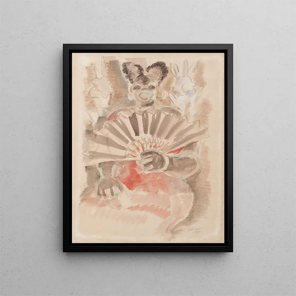 Fan black - Rafael Barradas — framed artwork on a wall
