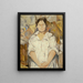 Portrait of Pilar - Rafael Barradas — framed artwork on a wall
