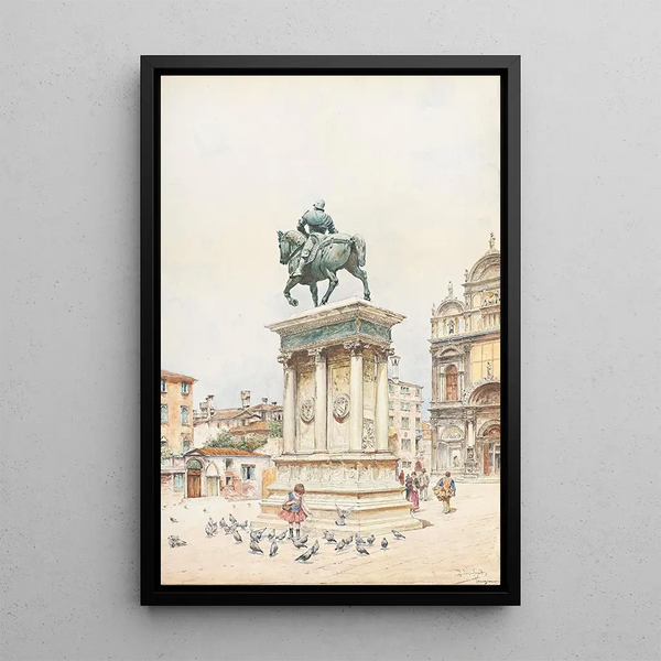 Campo San Zanipolo - Rafael Senet y Pérez — framed artwork on a wall