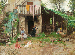 A Courtyard - Raffaele Tafuri — artwork view