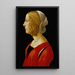 Portrait of a Young Woman - Raffaellino del Garbo — framed artwork on a wall