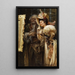 in the artist's studio - Raffaello Armenise — framed artwork on a wall