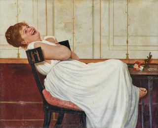 Girl laughing - Raffaello Sorbi — artwork view