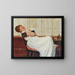 Girl laughing - Raffaello Sorbi — framed artwork on a wall
