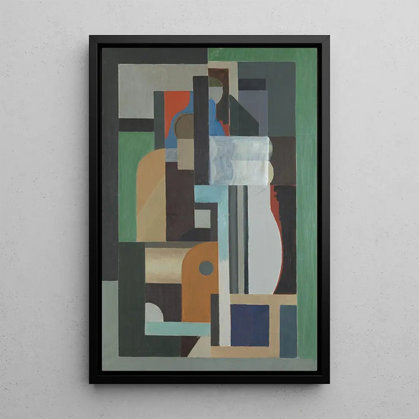 Composition - Ragnhild Kaarbø — framed artwork on a wall