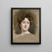 A Young Beauty - Raimundo de Madrazo y Garreta — framed artwork on a wall