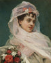 Aline Masson with muslin headdress - Raimundo de Madrazo y Garreta — artwork view
