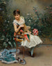 Aline with Flowers - Raimundo de Madrazo y Garreta — artwork view