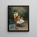 Aline with Flowers - Raimundo de Madrazo y Garreta — framed artwork on a wall