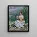 The Flower Bouquet - Raimundo de Madrazo y Garreta — framed artwork on a wall