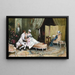 Flirt - Raimundo de Madrazo y Garreta — framed artwork on a wall
