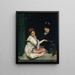 Girls at the Window - Raimundo de Madrazo y Garreta — framed artwork on a wall