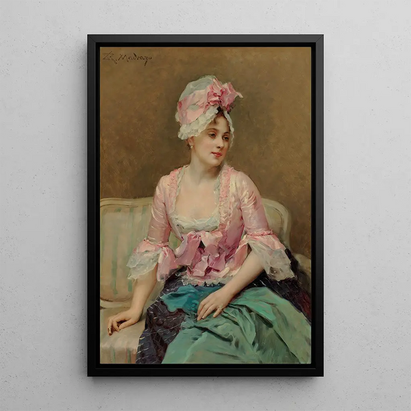 Portrait of Aline Mason - Raimundo de Madrazo y Garreta — framed artwork on a wall