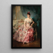 Portrait of a lady - Raimundo de Madrazo y Garreta — framed artwork on a wall