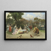 Princess in the Gardens of Versailles - Raimundo de Madrazo y Garreta — framed artwork on a wall