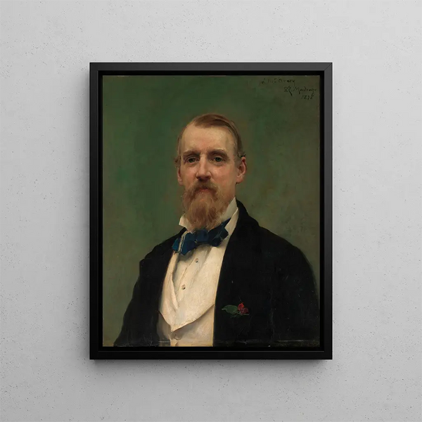 Samuel P. Avery 1822-1904 - Raimundo de Madrazo y Garreta — framed artwork on a wall