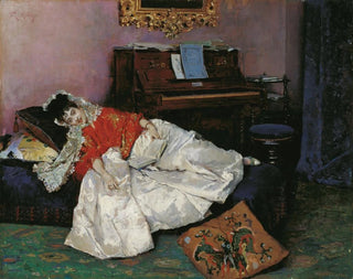 La lecture d'Aline Masson - Raimundo de Madrazo y Garreta — artwork view