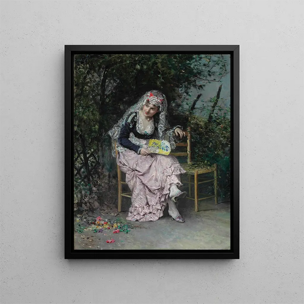 The Rendez-vous - Raimundo de Madrazo y Garreta — framed artwork on a wall
