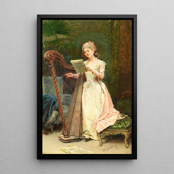 La répétition - Raimundo de Madrazo y Garreta — framed artwork on a wall