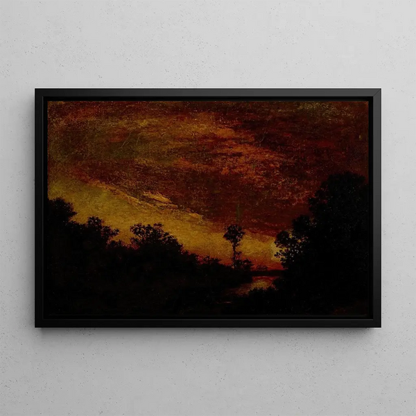 Twilight - Ralph Albert Blakelock — framed artwork on a wall