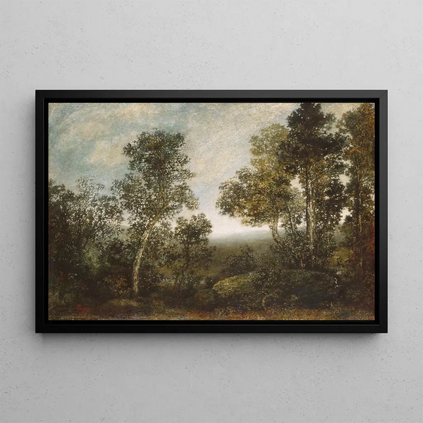 Landscape Painting - Ralph Albert Blakelock — framed artwork on a wall