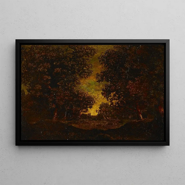 Late Afternoon - Ralph Albert Blakelock — framed artwork on a wall