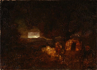 Les Constructeurs de pirogues - Ralph Albert Blakelock — artwork view