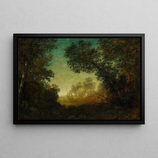 La Vue - Ralph Albert Blakelock — framed artwork on a wall