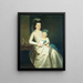 Lady Williams and her child - Ralph Earl — framed artwork on a wall