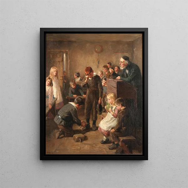 The Journal of the Absentees - Ralph Hedley — framed artwork on a wall