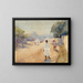 a street in Hyderabad, Deccan, India - Ralph Wormeley Curtis — framed artwork on a wall