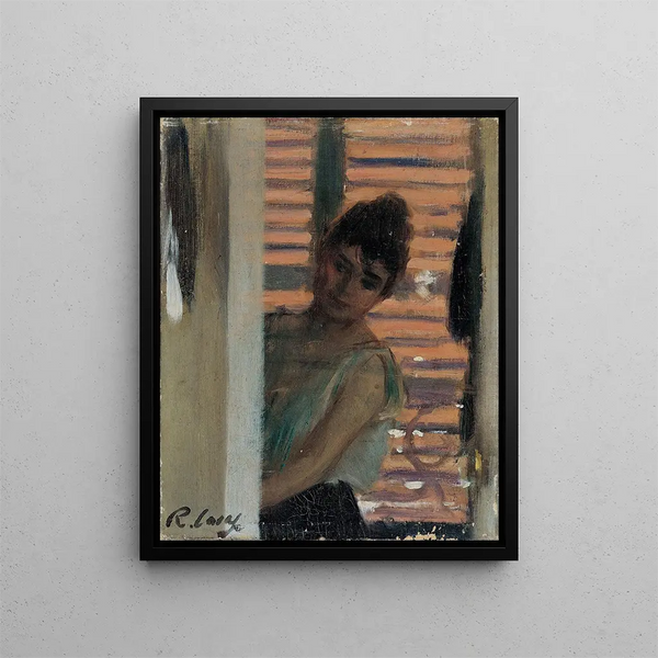 Dame persane Rera - Ramon Casas — framed artwork on a wall