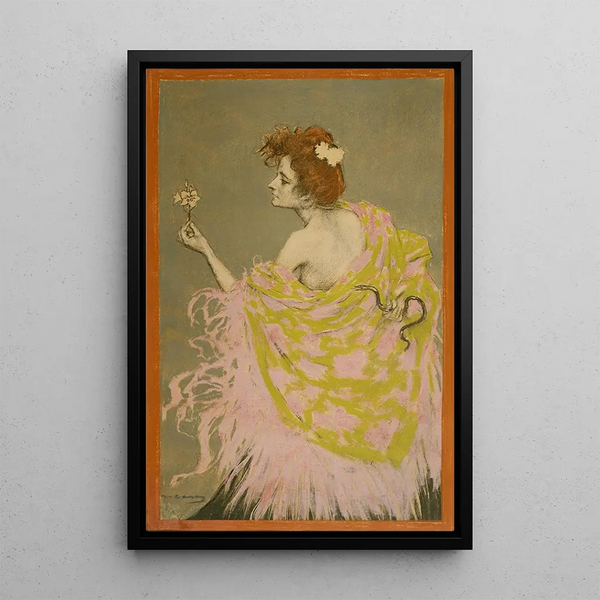 Original design for the Sfilis poster - Ramon Casas — framed artwork on a wall