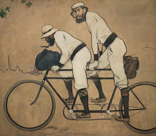 Ramon Casas and Pere Romeu on a tandem - Ramon Casas — artwork view