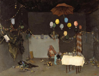 Interior studio painting - Ramon Casas — artwork view