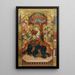 Virgin and Child Feeding Painting - Ramon de Mur — framed artwork on a wall