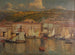 Summer evening at the port of Fiume - Raoul Frank — artwork view