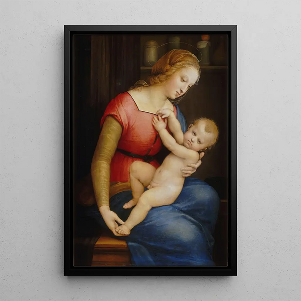 La Madone de la Maison Dorlans - Raphael — framed artwork on a wall
