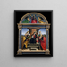 The Virgin and Child Enthroned with Saints - Raphael — framed artwork on a wall