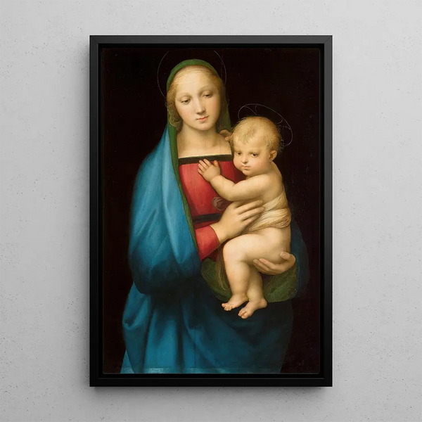 La Madone du Grand-Duc - Raphael — framed artwork on a wall