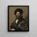 Portrait of Baldassarre Castiglione - Raphael — framed artwork on a wall