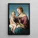La Madone Niccolini-Cowper - Raphael — framed artwork on a wall