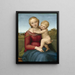 La petite Madone Cowper - Raphael — framed artwork on a wall